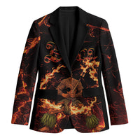 Samoa Siva Afi Dance Fireknife Blazer Polynesian Heritage Fire Dance LT9 Unisex Black - Polynesian Pride