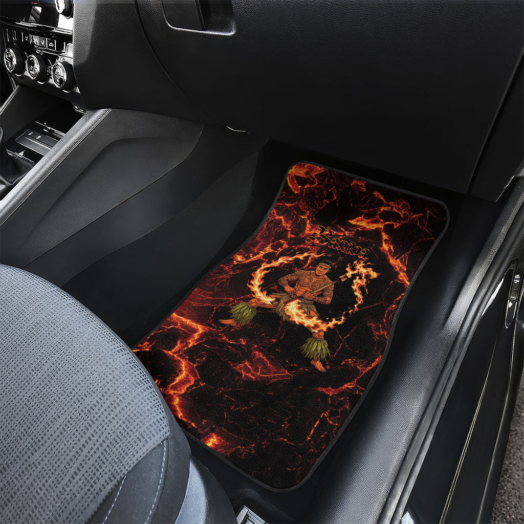Samoa Siva Afi Dance Fireknife Car Mats Polynesian Heritage Fire Dance LT9 - Polynesian Pride