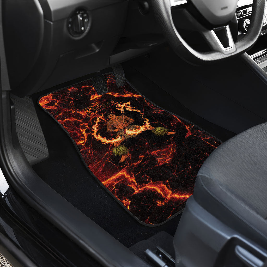 Samoa Siva Afi Dance Fireknife Car Mats Polynesian Heritage Fire Dance LT9 - Polynesian Pride