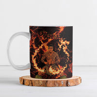 Samoa Siva Afi Dance Fireknife Ceramic Mug Polynesian Heritage Fire Dance LT9 Black - Polynesian Pride