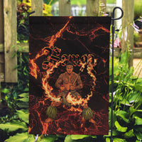Samoa Siva Afi Dance Fireknife Garden Flag Polynesian Heritage Fire Dance LT9 Garden Flag Black - Polynesian Pride