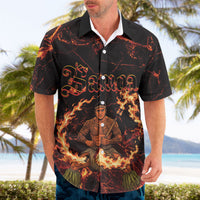 Samoa Siva Afi Dance Fireknife Hawaiian Shirt Polynesian Heritage Fire Dance LT9 - Polynesian Pride