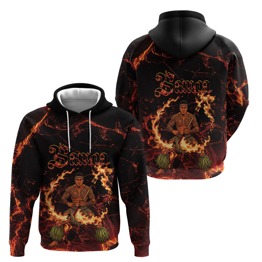 Samoa Siva Afi Dance Fireknife Hoodie Polynesian Heritage Fire Dance LT9 - Polynesian Pride