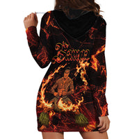 Samoa Siva Afi Dance Fireknife Hoodie Dress Polynesian Heritage Fire Dance LT9 - Polynesian Pride