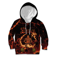 Samoa Siva Afi Dance Fireknife Kid Hoodie Polynesian Heritage Fire Dance LT9 Hoodie Black - Polynesian Pride
