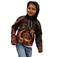 Samoa Siva Afi Dance Fireknife Kid Hoodie Polynesian Heritage Fire Dance LT9 - Polynesian Pride
