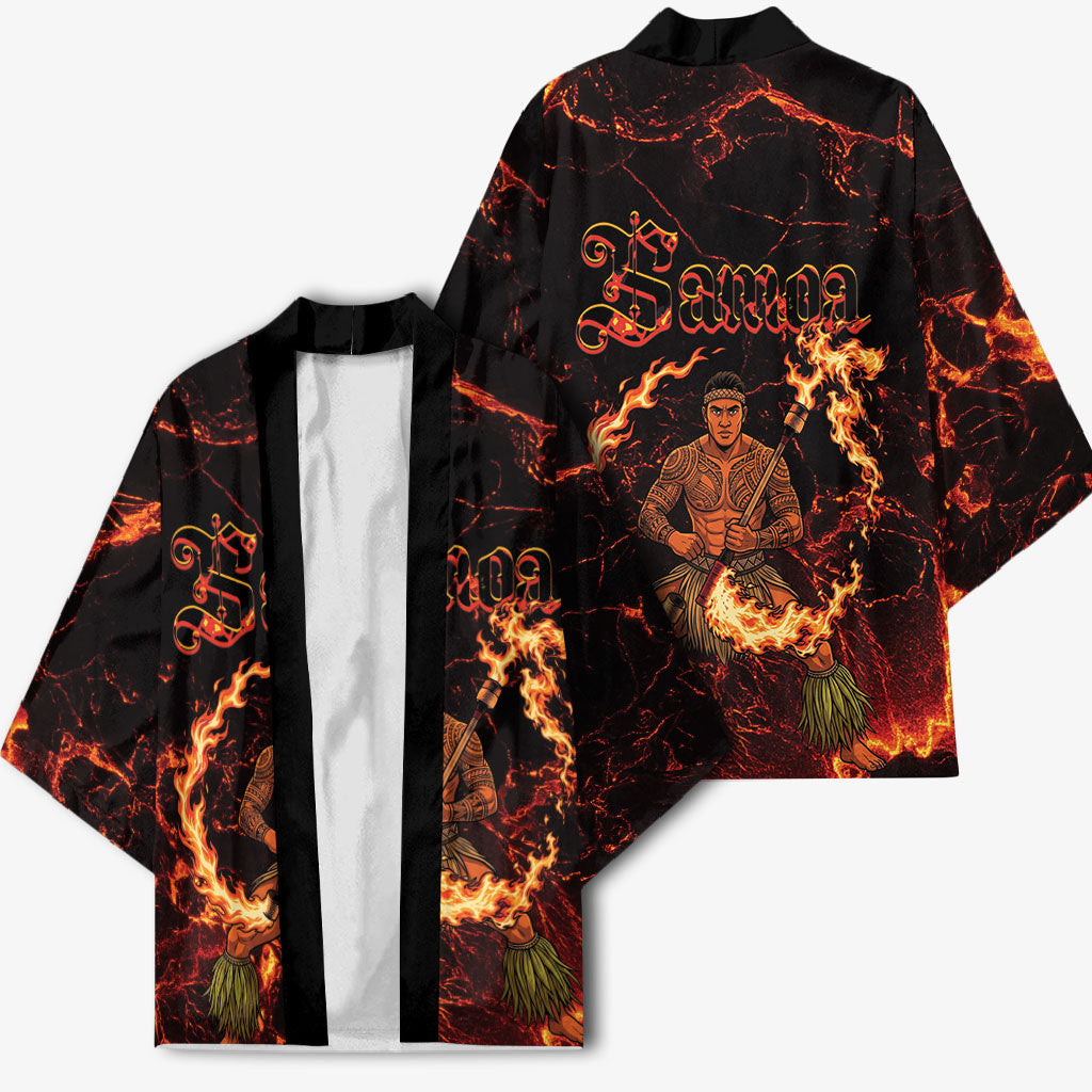 Samoa Siva Afi Dance Fireknife Kimono Polynesian Heritage Fire Dance LT9 - Polynesian Pride