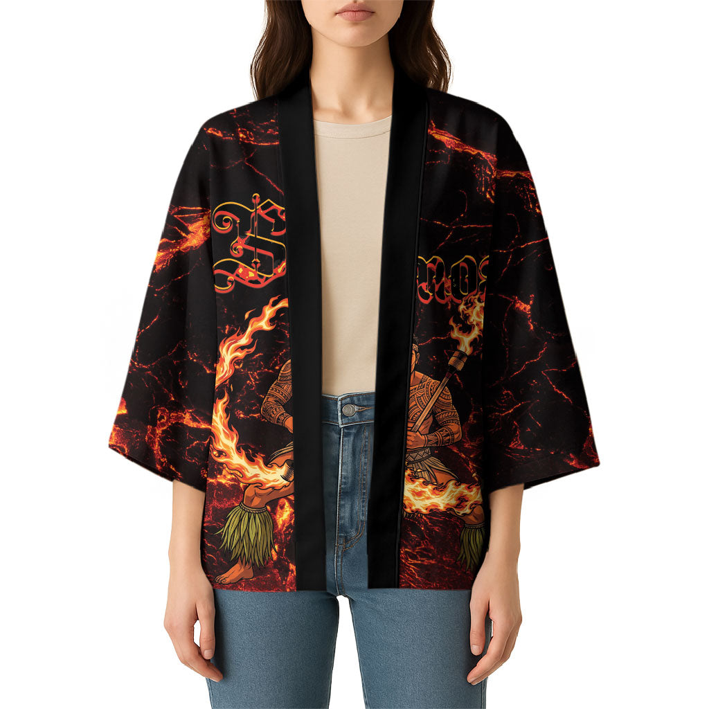 Samoa Siva Afi Dance Fireknife Kimono Polynesian Heritage Fire Dance LT9 - Polynesian Pride