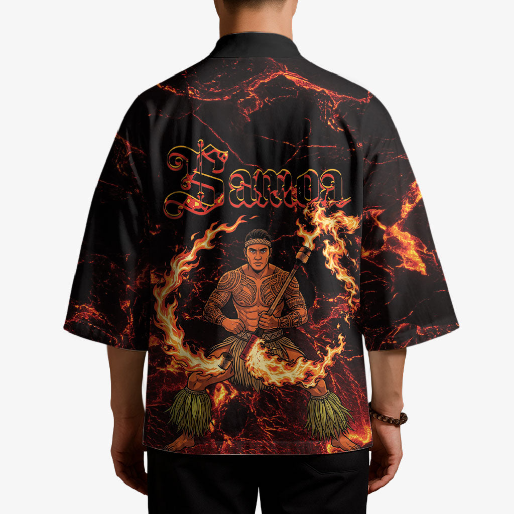 Samoa Siva Afi Dance Fireknife Kimono Polynesian Heritage Fire Dance LT9 - Polynesian Pride