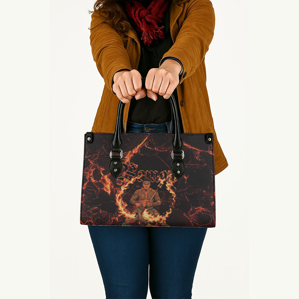 Samoa Siva Afi Dance Fireknife Leather Bag Polynesian Heritage Fire Dance LT9 - Polynesian Pride