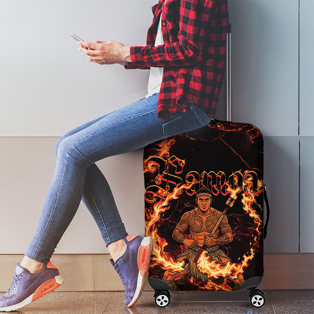 Samoa Siva Afi Dance Fireknife Luggage Cover Polynesian Heritage Fire Dance LT9 - Polynesian Pride