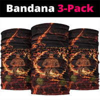Samoa Siva Afi Dance Fireknife Neck Gaiter Polynesian Heritage Fire Dance LT9 package One Size: 25*50cm Black - Polynesian Pride