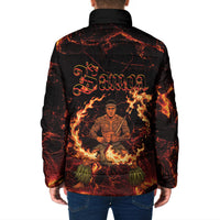 Samoa Siva Afi Dance Fireknife Padded Jacket Polynesian Heritage Fire Dance LT9 - Polynesian Pride