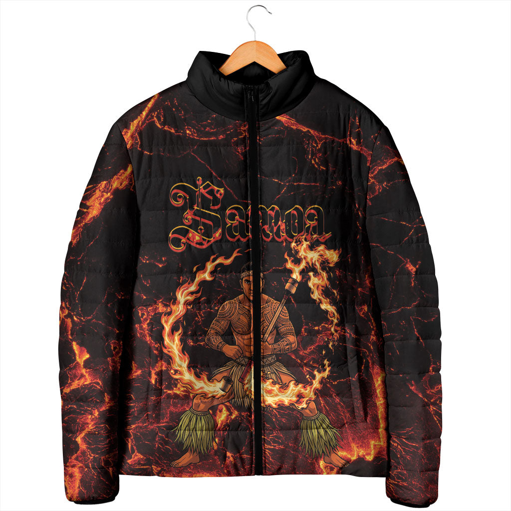 Samoa Siva Afi Dance Fireknife Padded Jacket Polynesian Heritage Fire Dance LT9 - Polynesian Pride