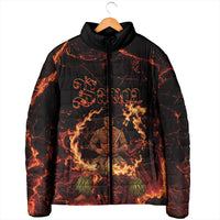 Samoa Siva Afi Dance Fireknife Padded Jacket Polynesian Heritage Fire Dance LT9 - Polynesian Pride