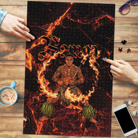 Samoa Siva Afi Dance Fireknife Puzzle Polynesian Heritage Fire Dance LT9 Black - Polynesian Pride