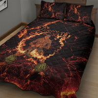 Samoa Siva Afi Dance Fireknife Quilt Bed Set Polynesian Heritage Fire Dance LT9 - Polynesian Pride