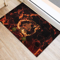 Samoa Siva Afi Dance Fireknife Rubber Doormat Polynesian Heritage Fire Dance LT9 - Polynesian Pride