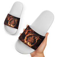 Samoa Siva Afi Dance Fireknife Slide Sandals Polynesian Heritage Fire Dance LT9 - Polynesian Pride