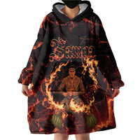 Samoa Siva Afi Dance Fireknife Wearable Blanket Hoodie Polynesian Heritage Fire Dance LT9 - Polynesian Pride