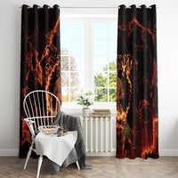 Samoa Siva Afi Dance Fireknife Window Curtain Polynesian Heritage Fire Dance LT9 - Polynesian Pride