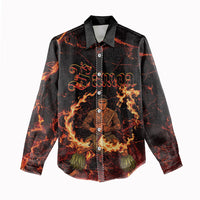 Samoa Siva Afi Dance Fireknife Women Casual Shirt Polynesian Heritage Fire Dance LT9 - Polynesian Pride
