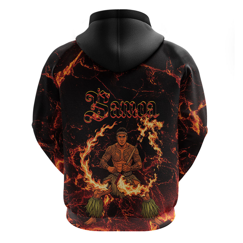 Samoa Siva Afi Dance Fireknife Zip Hoodie Polynesian Heritage Fire Dance LT9 - Polynesian Pride