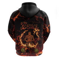 Samoa Siva Afi Dance Fireknife Zip Hoodie Polynesian Heritage Fire Dance LT9 - Polynesian Pride