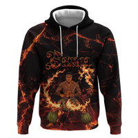 Samoa Siva Afi Dance Fireknife Zip Hoodie Polynesian Heritage Fire Dance LT9 Pullover Hoodie Black - Polynesian Pride