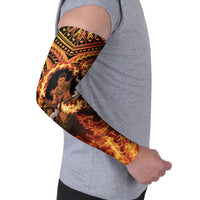 Samoa Siva Afi Dance Fireknife Arm Sleeves Samoan Tribal Motif Dancing in the Fire LT9 - Polynesian Pride