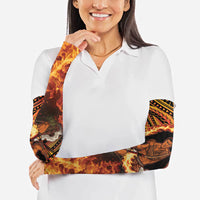 Samoa Siva Afi Dance Fireknife Arm Sleeves Samoan Tribal Motif Dancing in the Fire LT9 - Polynesian Pride