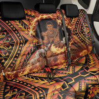 Samoa Siva Afi Dance Fireknife Back Car Seat Cover Samoan Tribal Motif Dancing in the Fire LT9 - Polynesian Pride