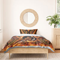 Samoa Siva Afi Dance Fireknife Bedding Set Samoan Tribal Motif Dancing in the Fire LT9 - Polynesian Pride