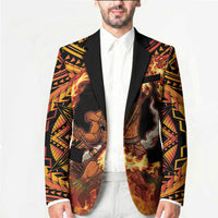 Samoa Siva Afi Dance Fireknife Blazer Samoan Tribal Motif Dancing in the Fire LT9 - Polynesian Pride