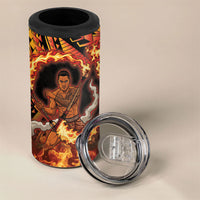 Samoa Siva Afi Dance Fireknife 4 in 1 Can Cooler Tumbler Samoan Tribal Motif Dancing in the Fire LT9 - Polynesian Pride