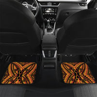 Samoa Siva Afi Dance Fireknife Car Mats Samoan Tribal Motif Dancing in the Fire LT9 Set 2pcs - Back Red - Polynesian Pride