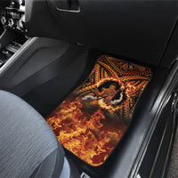 Samoa Siva Afi Dance Fireknife Car Mats Samoan Tribal Motif Dancing in the Fire LT9 - Polynesian Pride