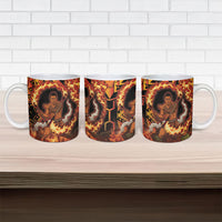 Samoa Siva Afi Dance Fireknife Ceramic Mug Samoan Tribal Motif Dancing in the Fire LT9 - Polynesian Pride