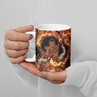 Samoa Siva Afi Dance Fireknife Ceramic Mug Samoan Tribal Motif Dancing in the Fire LT9 - Polynesian Pride
