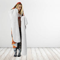 Samoa Siva Afi Dance Fireknife Hooded Blanket Samoan Tribal Motif Dancing in the Fire LT9 - Polynesian Pride