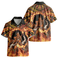 Samoa Siva Afi Dance Fireknife Kid Hawaiian Shirt Samoan Tribal Motif Dancing in the Fire LT9 - Polynesian Pride