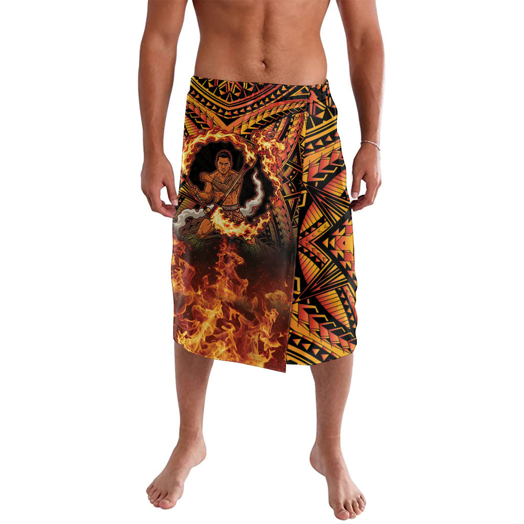 Samoa Siva Afi Dance Fireknife Lavalava Samoan Tribal Motif Dancing in the Fire LT9 Red - Polynesian Pride