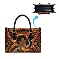 Samoa Siva Afi Dance Fireknife Leather Bag Samoan Tribal Motif Dancing in the Fire LT9 - Polynesian Pride