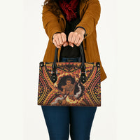 Samoa Siva Afi Dance Fireknife Leather Bag Samoan Tribal Motif Dancing in the Fire LT9 - Polynesian Pride