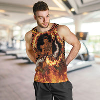 Samoa Siva Afi Dance Fireknife Men Tank Top Samoan Tribal Motif Dancing in the Fire LT9 Red - Polynesian Pride