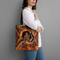 Samoa Siva Afi Dance Fireknife Tote Bag Samoan Tribal Motif Dancing in the Fire LT9 - Polynesian Pride