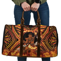 Samoa Siva Afi Dance Fireknife Travel Bag Samoan Tribal Motif Dancing in the Fire LT9 Red - Polynesian Pride