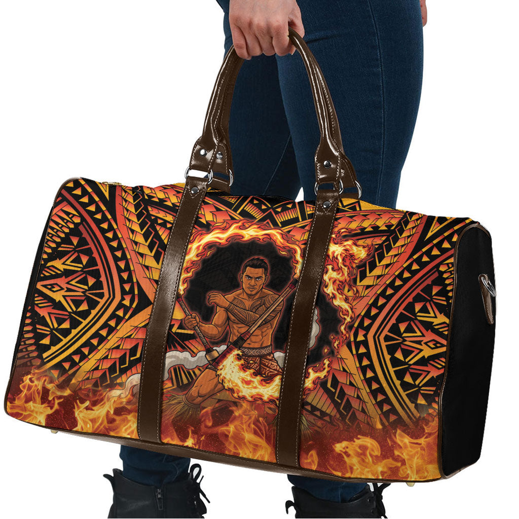 Samoa Siva Afi Dance Fireknife Travel Bag Samoan Tribal Motif Dancing in the Fire LT9 - Polynesian Pride