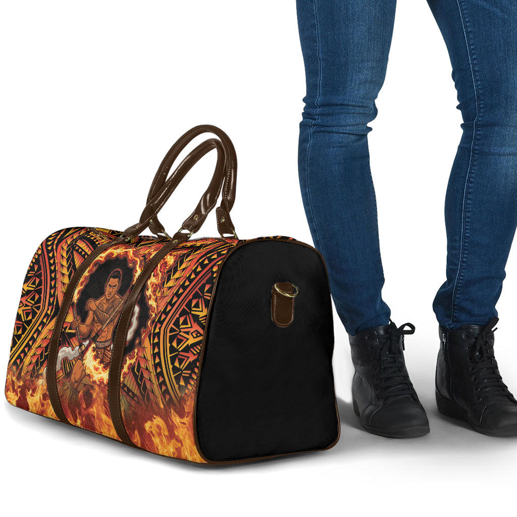 Samoa Siva Afi Dance Fireknife Travel Bag Samoan Tribal Motif Dancing in the Fire LT9 - Polynesian Pride