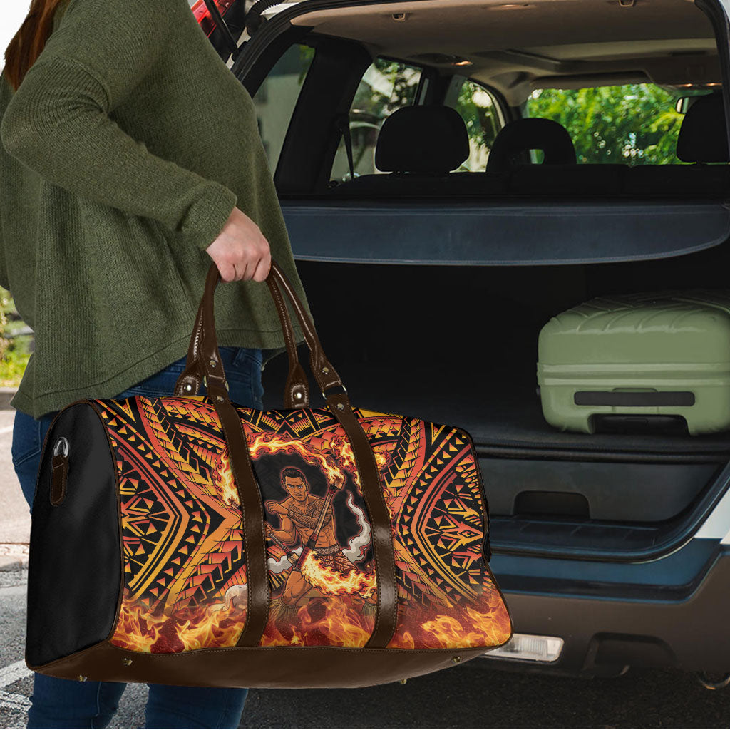 Samoa Siva Afi Dance Fireknife Travel Bag Samoan Tribal Motif Dancing in the Fire LT9 - Polynesian Pride